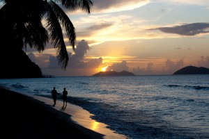 British Virgin Islands Sunset Beach