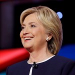 Hillary Clinton at the Democratic presidential debate.